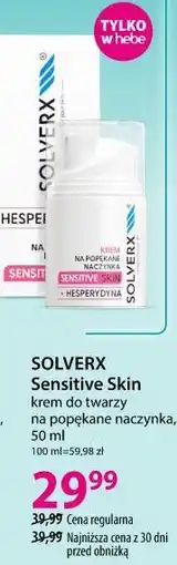 Hebe SOLVERX Sensitive Skin krem do twarzy na popękane naczynka oferta