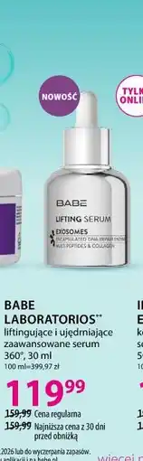 Hebe BABE LABORATORIOS liftingujące i ujędrniające zaawansowane serum 360° oferta