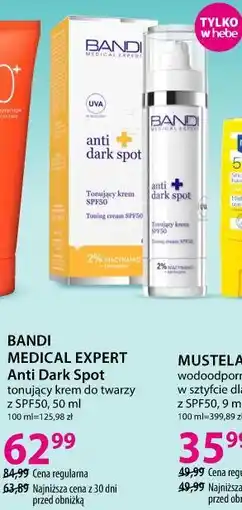 Hebe BANDI MEDICAL EXPERT Anti Dark Spot tonujący krem do twarzy z SPF50 oferta