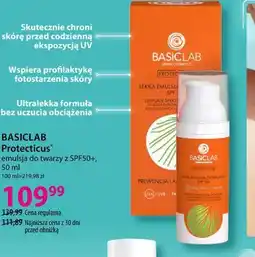 Hebe BASICLAB Protecticus lekka emulsja do twarzy z SPF50+, 50 ml oferta