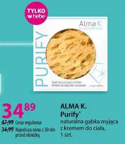 Hebe ALMA K. Purify naturalna gąbka myjąca z kremem do ciała oferta