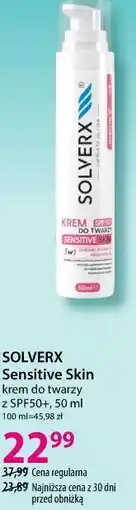 Hebe SOLVERX Sensitive Skin krem do twarzy z SPF50+, 50 ml oferta