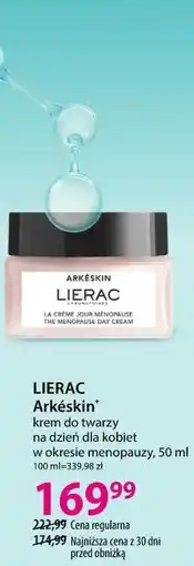 Hebe LIERAC Arkéskin krem do twarzy na dzień dla kobiet w okresie menopauzy oferta