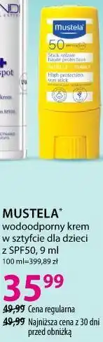Hebe MUSTELA wodoodporny krem w sztyfcie dla dzieci z SPF50 oferta
