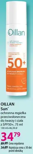 Hebe OILLAN Sun ochronna mgiełka przeciwsłoneczna do twarzy i ciała z SPF50+, 75 ml oferta