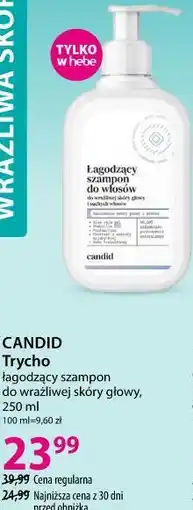 Hebe CANDID Trycho łagodzący szampon do wrażliwej skóry głowy oferta