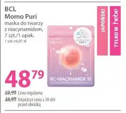 Hebe BCL Momo Puri maska do twarzy z niacynamidem oferta