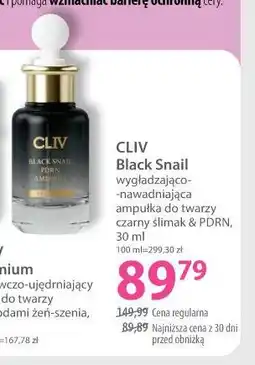 Hebe CLIV Black Snail wygładzająco-nawadniająca ampułka do twarzy oferta