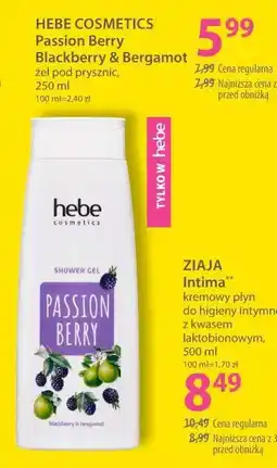 Hebe Hebe Cosmetics Passion Berry Blackberry & Bergamot żel pod prysznic oferta