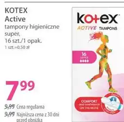 Hebe KOTEX Active tampony higieniczne super oferta