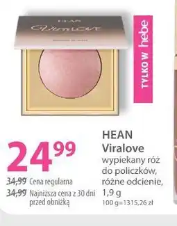 Hebe HEAN Viralove wypiekany róż do policzków oferta