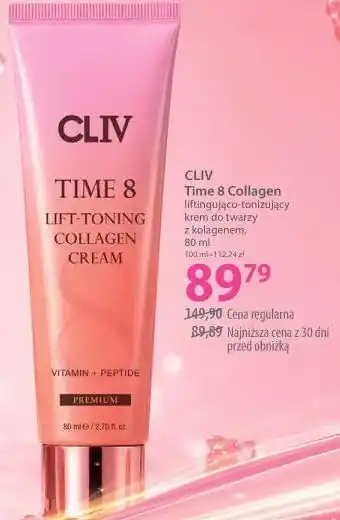 Hebe CLIV Time 8 Collagen liftingująco-tonizujący krem do twarzy z kolagenem oferta