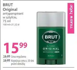 Hebe BRUT Original antyperspirant w sztyfcie oferta