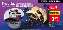 Biedronka Skyr dwuwarstwowy jagodzianka Fruvita oferta
