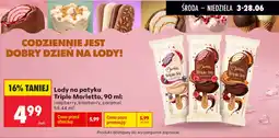 Biedronka Lody na patyku Triple Marletto oferta