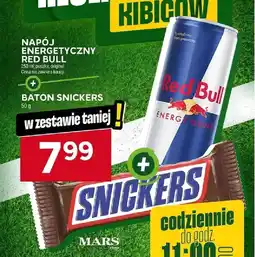 Stokrotka Market Napój energetyczny red bull + baton snickers oferta