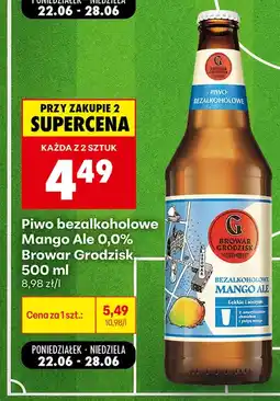 Biedronka Piwo bezalkoholowe Browar Grodzisk oferta