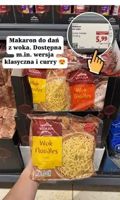 Lidl Makaron do woka Vitasia Curry oferta