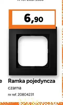 Bricoman Ramka pojedyncza Ospel Seria AS czarna oferta