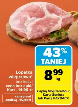 Carrefour Łopatka bez kości Carrefour oferta