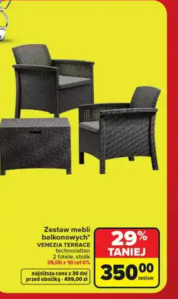 Carrefour Zestaw mebli balkonowych Venezia oferta