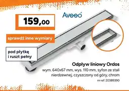 Bricoman Odpływ liniowy Aveeo Ordos oferta