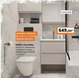 Bricoman Szafka z umywalką Cersanit Moduo oferta