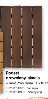 Bricoman Podest drewniany akacja ciemny brąz oferta