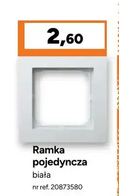 Bricoman Ramka pojedyncza Ospel Seria AS biała oferta