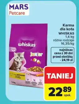 Carrefour Karma dla kota Whiskas oferta