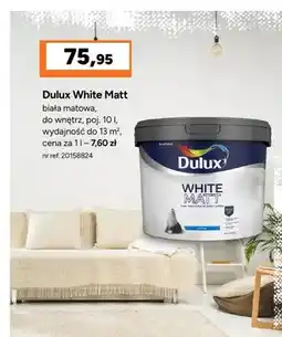Bricoman Farba Dulux White Matt biała matowa oferta