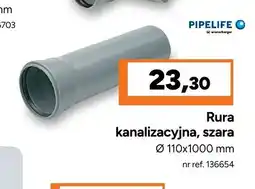 Bricoman Rura kanalizacyjna szara Pipelife oferta