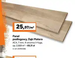 Bricoman Panel podłogowy Dąb Matera AC4 7 mm oferta
