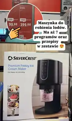 Lidl Maszyna do lodów SilverCrest Premium Freezy Ice Cream Maker oferta