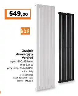 Bricoman Grzejnik dekoracyjny Vertirad Lux Rad oferta