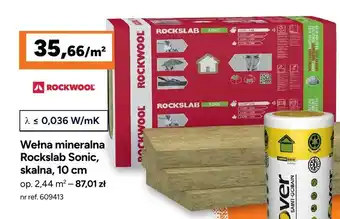 Bricoman Wełna mineralna Rockwool Rockslab Sonic 10 cm oferta