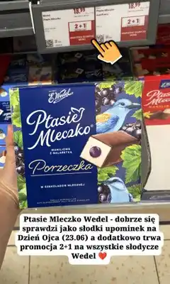 Lidl Ptasie Mleczko E.Wedel waniliowe z galaretką porzeczka oferta