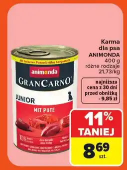 Carrefour Karma dla psa Animonda oferta