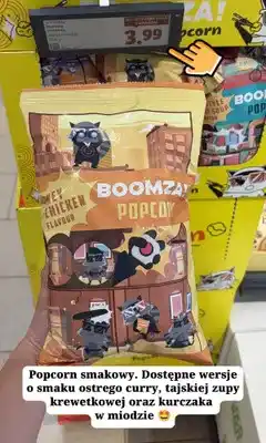 Lidl Popcorn Boomza! o smaku kurczaka w miodzie oferta
