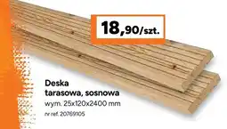 Bricoman Deska tarasowa sosnowa oferta