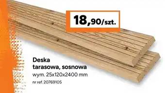 Deska tarasowa sosnowa