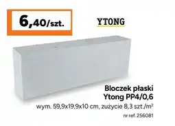 Bricoman Bloczek płaski Ytong PP4/0,6 oferta