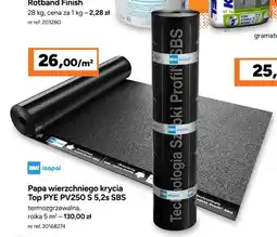 Bricoman Papa wierzchniego krycia Icopal Top PYE PV250 S 5,2s SBS oferta