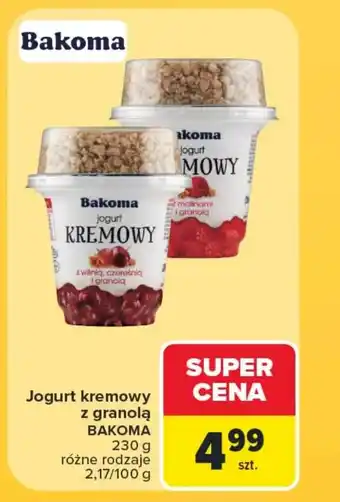 Carrefour Jogurt Bakoma oferta