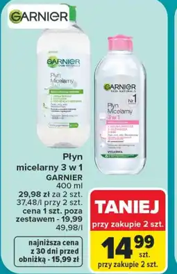 Carrefour Płyn micelarny Garnier oferta