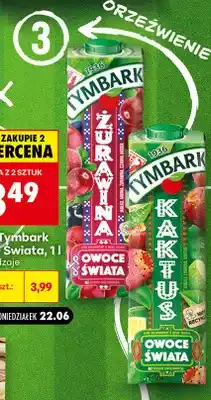 Biedronka Napój Tymbark Owoce Świata Żurawina oferta