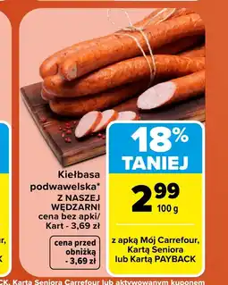 Carrefour Market Kiełbasa podwawelska Carrefour oferta