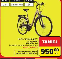Carrefour Rower miejski Rama oferta