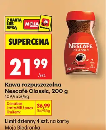 Biedronka Kawa rozpuszczalna Nescafe oferta