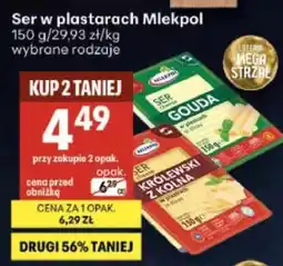 Delikatesy Centrum Ser w plastrach Mlekpol oferta